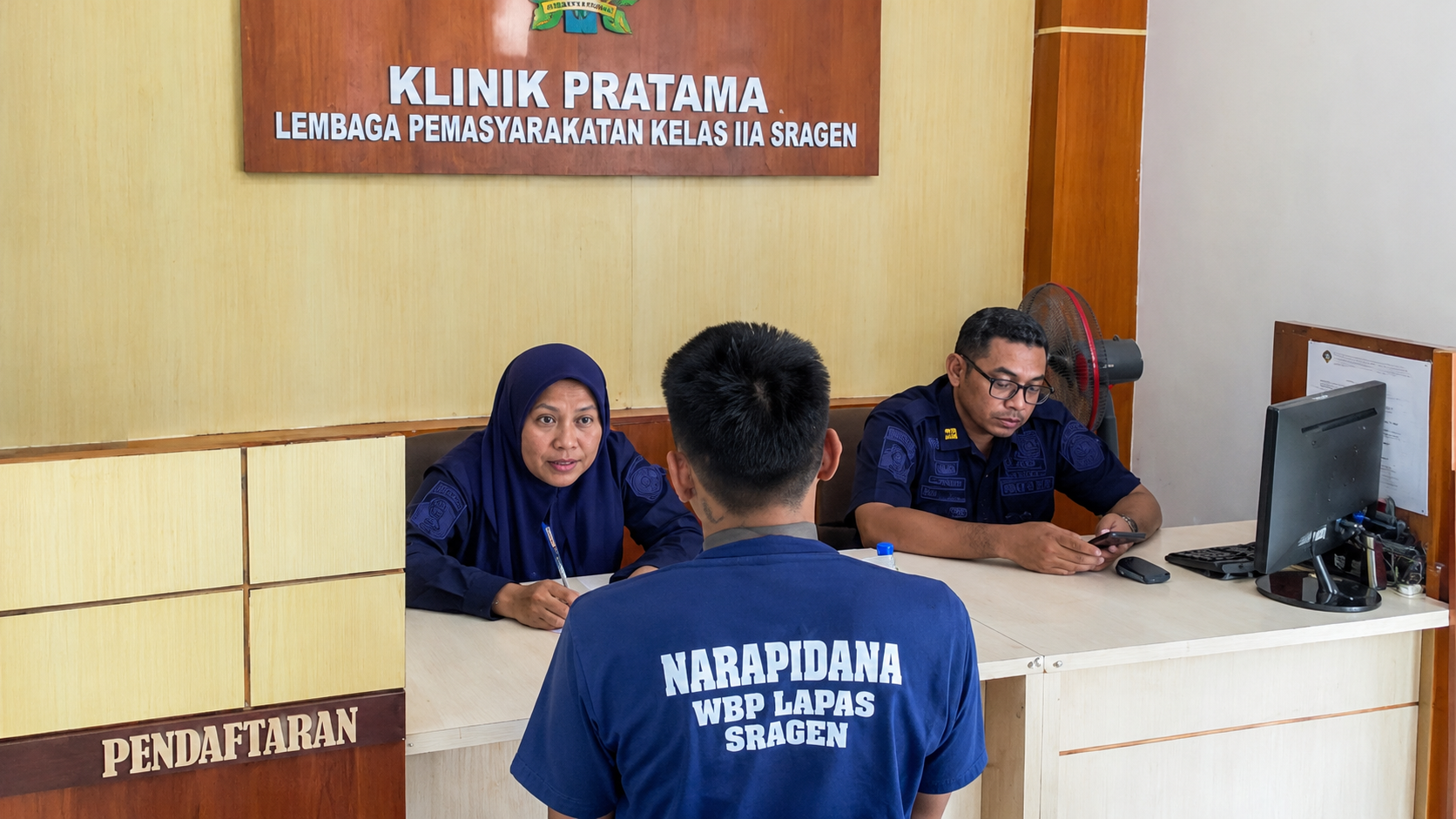Tingkatkan Kualitas Layanan, Klinik Pratama Lapas Sragen Berikan Pelayanan Kesehatan kepada 34 Warga Binaan